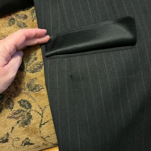 BROOKS 346 Charcoal Stripe Suit Jacket and Pants!
